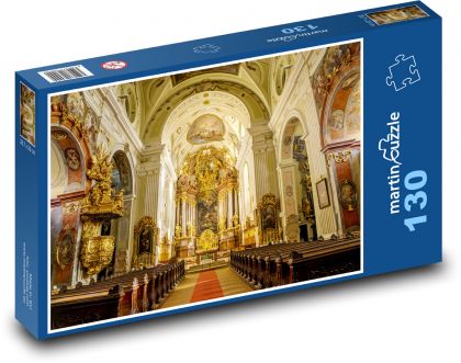 Katedrála - kostel, oltář - Puzzle 130 dílků, rozměr 28,7x20 cm