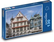 Švýcarsko - Evropa, domy Puzzle 130 dílků - 28,7 x 20 cm
