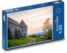 Piberstein - pevnost, hradní zeď Puzzle 130 - 28,7x20 cm