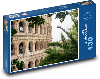 Koloseum - divadlo, Rím - Puzzle 130 dielikov, rozmer 28,7x20 cm 