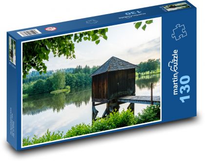 Jazero - krajina, rybník - Puzzle 130 dielikov, rozmer 28,7x20 cm 