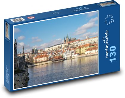 Prague - Charles Bridge, Czech Republic - Puzzle 130 pieces, size 28.7x20 cm 