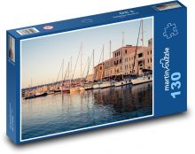 Přístav - lodě, Kréta Puzzle 130 dílků - 28,7 x 20 cm