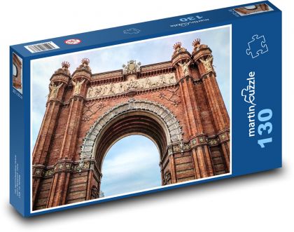 Barcelona - stavba, Španielsko - Puzzle 130 dielikov, rozmer 28,7x20 cm 