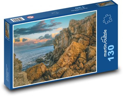 Útesy v moři - skály, oceán - puzzle 130 dílků