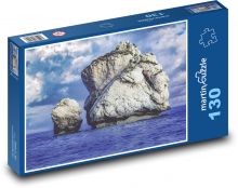 Skalní formace - moře, oceán Puzzle 130 dílků - 28,7 x 20 cm