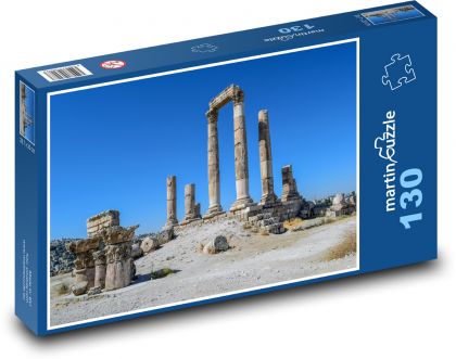 Temple of Hercules - historical site, pillars - Puzzle 130 pieces, size 28.7x20 cm 