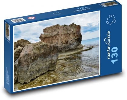 Skala - krajina, more - Puzzle 130 dielikov, rozmer 28,7x20 cm 