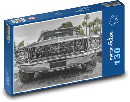 Klasický veterán, auto - Puzzle 130 dielikov, rozmer 28,7x20 cm 