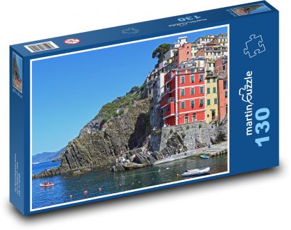 Cinque Terre - Itálie, vesnice  - Puzzle 130 dílků, rozměr 28,7x20 cm