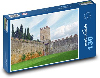 Fortress - tower, Italy - Puzzle 130 pieces, size 28.7x20 cm 