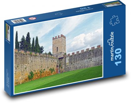 Pevnost - věž, Itálie - Puzzle 130 dílků, rozměr 28,7x20 cm