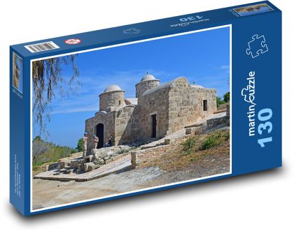 Kostol - kaplnka, Cyprus - Puzzle 130 dielikov, rozmer 28,7x20 cm 