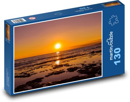 Sonnenuntergang - Strand, Meer - Puzzle - 130 Teile