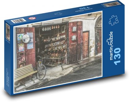 Kypr -  Larnaca, prodejna - Puzzle 130 dílků, rozměr 28,7x20 cm