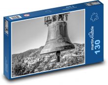 Zvon - kostel, mosaz Puzzle 130 dílků - 28,7 x 20 cm