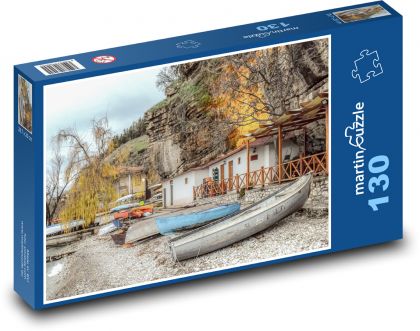 Pláž - lode, krajina - Puzzle 130 dielikov, rozmer 28,7x20 cm 