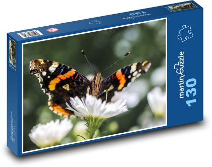 Motýl - křídla, opýlení - puzzle 130 dílků