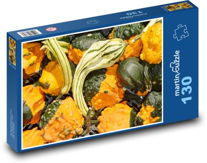 Dýně - zelenina, sklizeň - Puzzle 130 dílků, rozměr 28,7x20 cm