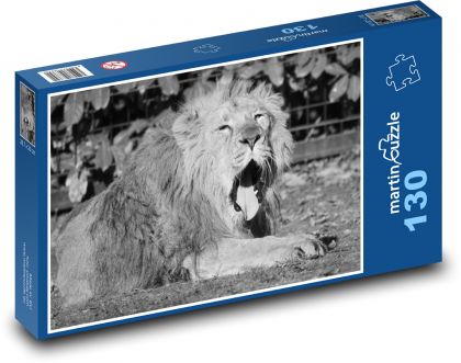 Lev - savec, zvíře - Puzzle 130 dílků, rozměr 28,7x20 cm