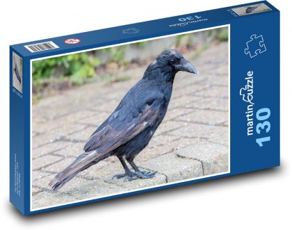 Stará vrána - pták, zvíře - Puzzle 130 dílků, rozměr 28,7x20 cm
