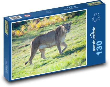 Lvice - safafi park, zvíře - Puzzle 130 dílků, rozměr 28,7x20 cm