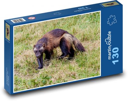 Rosomák - mäsožravec, dravec - Puzzle 130 dielikov, rozmer 28,7x20 cm 