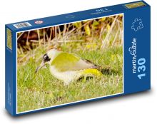 Zelený ďateľ - žluna zelená, vták Puzzle 130 dielikov - 28,7 x 20 cm 
