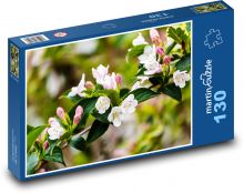 Różowy kwiat - gałąź, jabłoń Puzzle 130 elementów - 28,7x20 cm