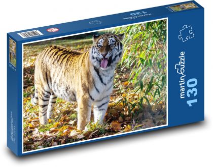 Tygr amurský - masožravec, lovec - puzzle 130 dílků