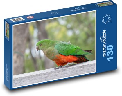 Papagáj - vták, kráslovský - Puzzle 130 dielikov, rozmer 28,7x20 cm 