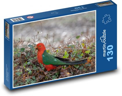 Papoušek - australský královský, pták - Puzzle 130 dílků, rozměr 28,7x20 cm