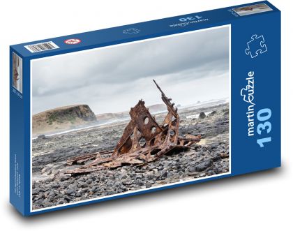 Shipwreck - Beach, Australia - Puzzle 130 pieces, size 28.7x20 cm 