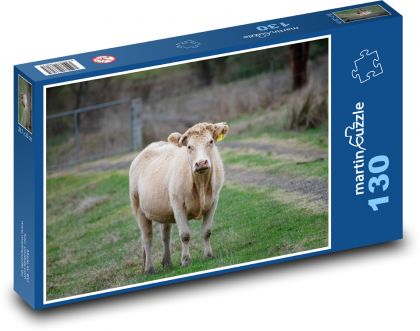 Krava - dobytok, zviera - Puzzle 130 dielikov, rozmer 28,7x20 cm 
