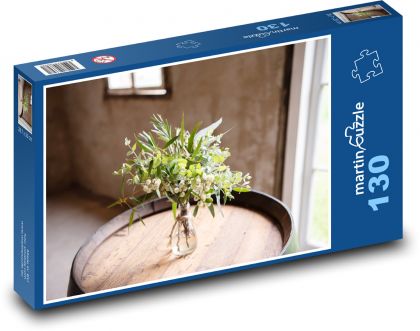 Flower arrangement - bouquet, decoration - Puzzle 130 pieces, size 28.7x20 cm 