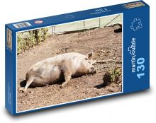 Prase - domácí zvíře, farma Puzzle 130 - 28,7x20 cm