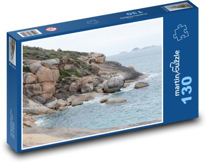 Coastal landscape - ocean, rocks - Puzzle 130 pieces, size 28.7x20 cm 