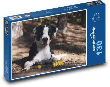 Cute dog - pet, outside - Puzzle 130 pieces, size 28.7x20 cm 