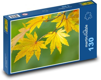 Javorové listy - podzimní olistění, strom - Puzzle 130 dílků, rozměr 28,7x20 cm