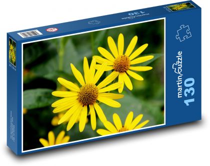 Žluté květy - květiny, zahrada - Puzzle 130 dílků, rozměr 28,7x20 cm