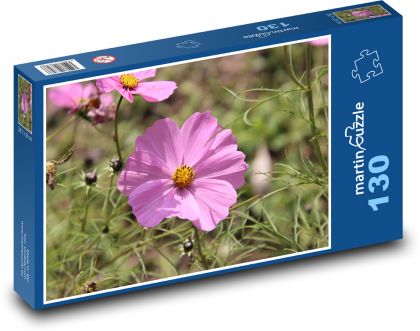Różowa piękność - kwiat, kwiat - Puzzle 130 elementów, rozmiar 28,7x20 cm