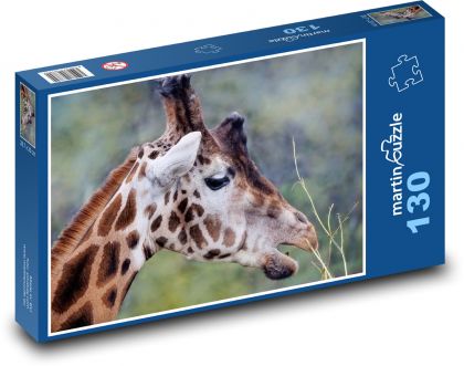 Giraffe - ruminant, mammal - Puzzle 130 pieces, size 28.7x20 cm 