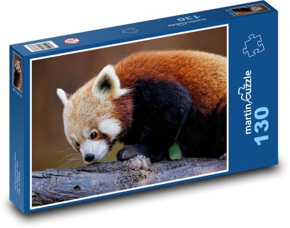 Panda červená - zvíře, savec  - Puzzle 130 dílků, rozměr 28,7x20 cm
