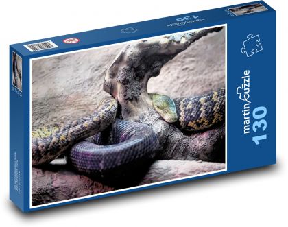 Hroznýš jamajský - had, plaz - Puzzle 130 dílků, rozměr 28,7x20 cm