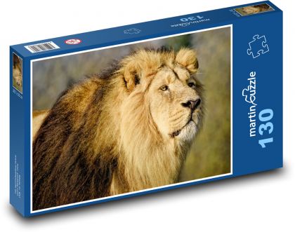 Asijský lev - lovec, savec - Puzzle 130 dílků, rozměr 28,7x20 cm
