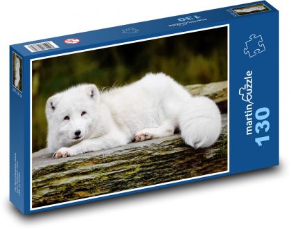 Polar fox - snow fox, animal - Puzzle 130 pieces, size 28.7x20 cm 