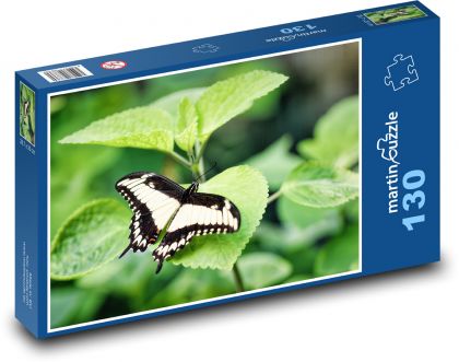 Otakarek - butterfly, leaf - Puzzle 130 pieces, size 28.7x20 cm 