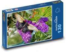 Butterfly - flower, insect Puzzle 130 pieces - 28.7 x 20 cm