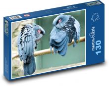 Palmový kakadu - pták, zoo Puzzle 130 dílků - 28,7 x 20 cm