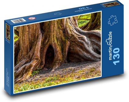 Starý strom - kmeň, kôra - Puzzle 130 dielikov, rozmer 28,7x20 cm 